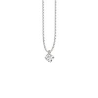 Collana Baroni Gioielli Donna in Oro bianco Diamante 0.02 Ct 4828C2 - 4828C2